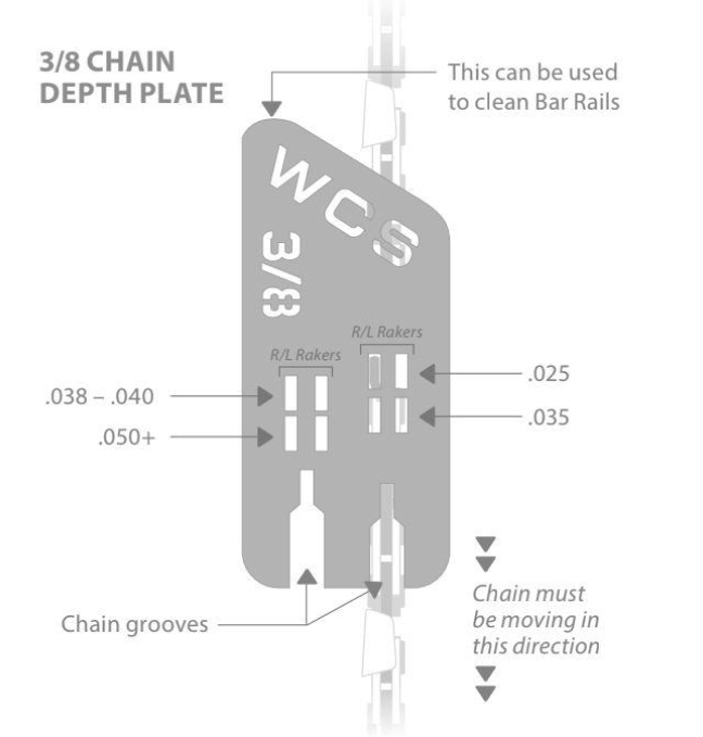 WestCoast Saw chainsaw depth plate 0.325” - Image 3