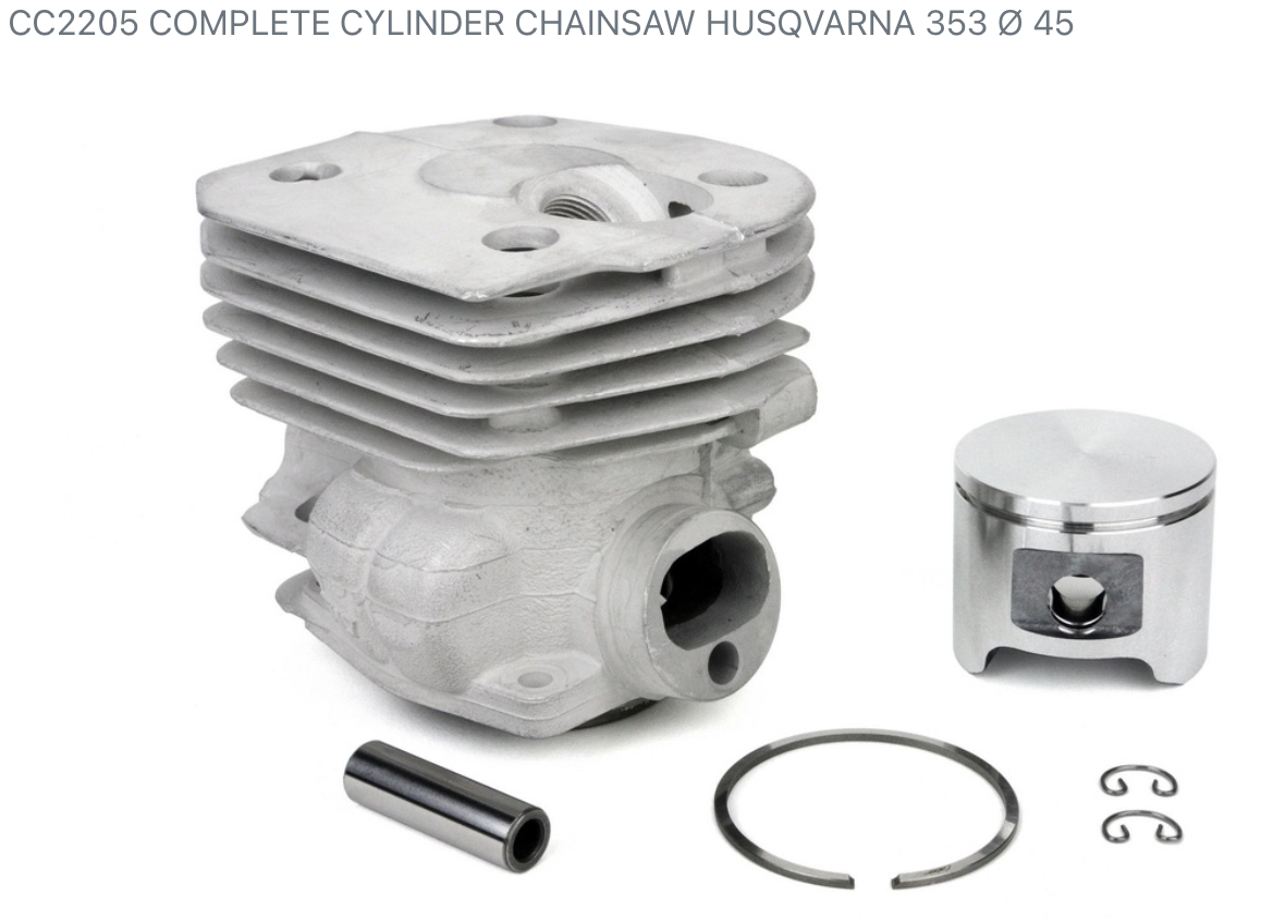 Meteor Complete cylinder kit Husqvarna 353