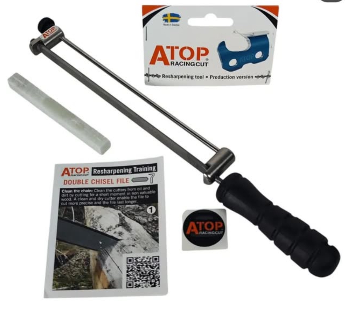 Atop Racing sharpening file and holder