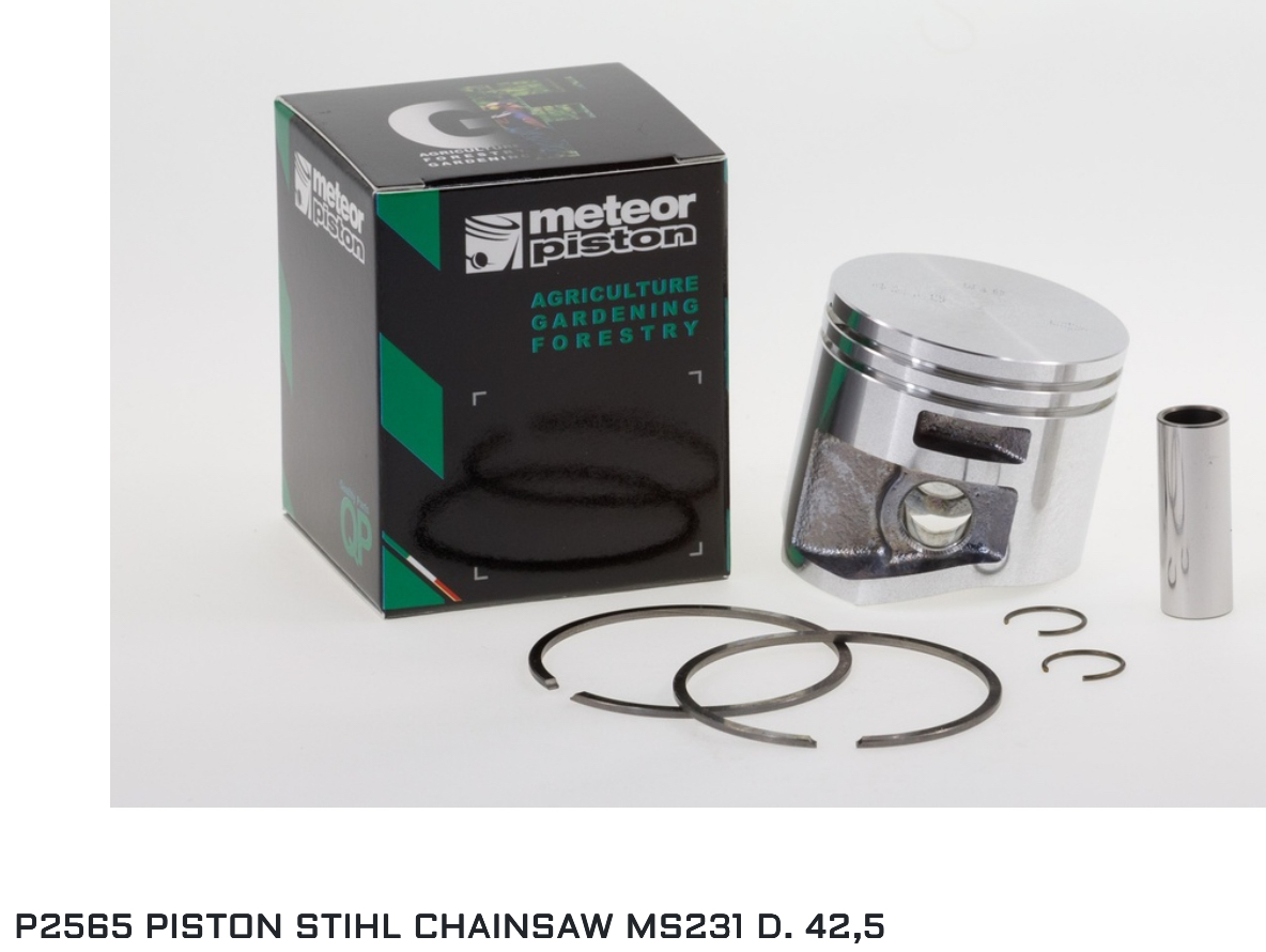 Meteor Piston kit for Stihl MS231 chainsaw with 41.5mm piston