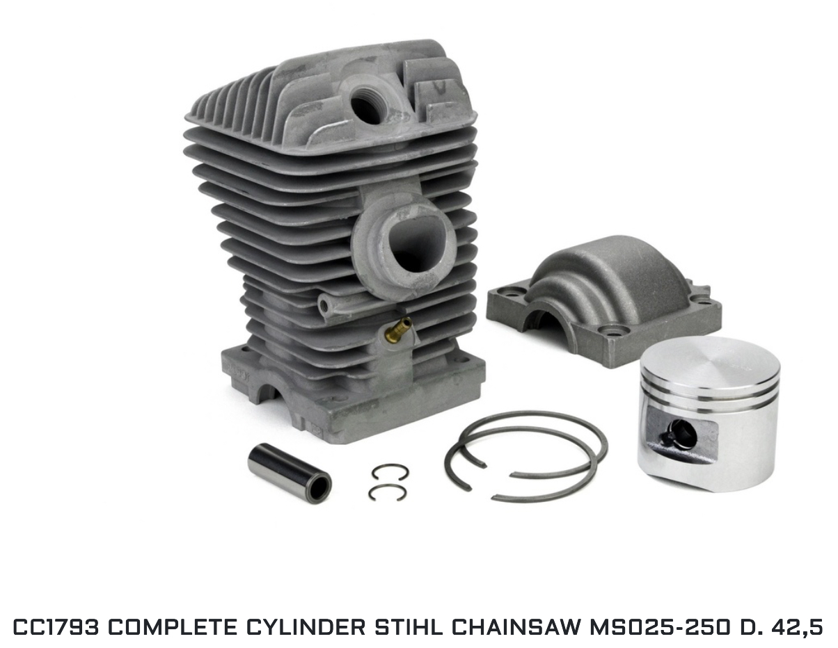 Meteor Piston kit for Stihl 025 and MS250 chainsaw with 42.5mm piston