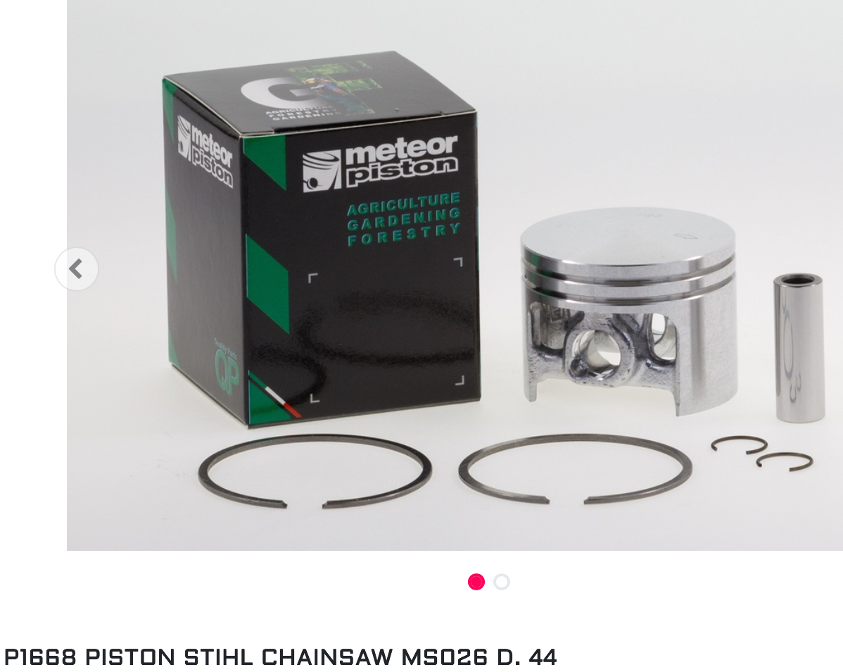 Meteor Piston kit for Stihl 026 chainsaw with 44mm piston
