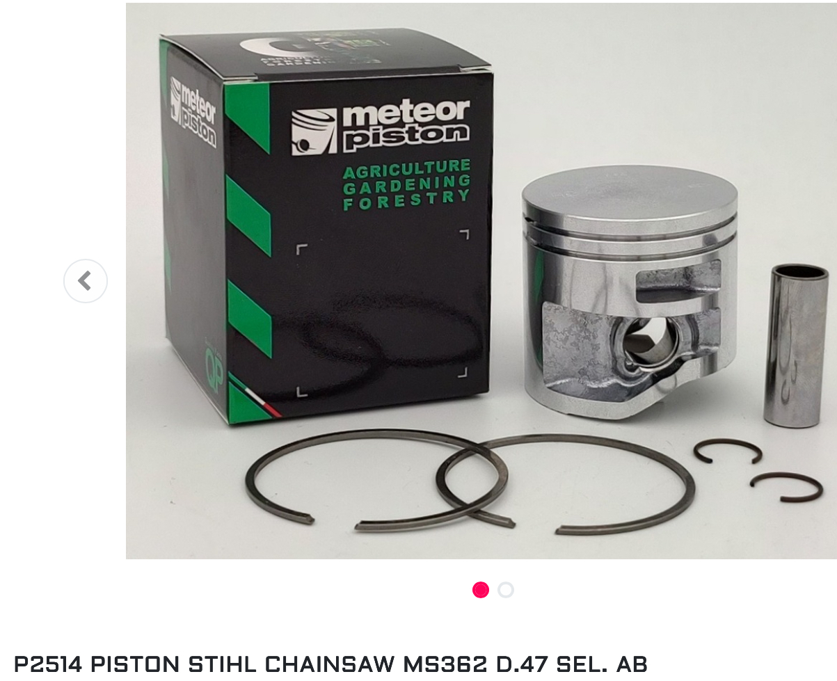 Meteor Piston kit for Stihl MS362 chainsaw with 47mm piston