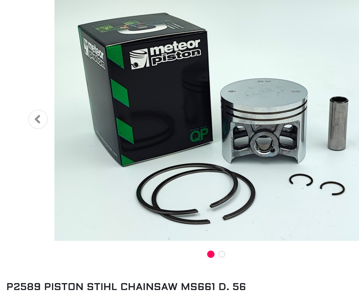 Meteor Piston kit for Stihl MS661 chainsaw with 56mm piston