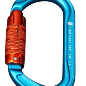 Tightline arb Oval Carabiner 25kn kingfisher blue